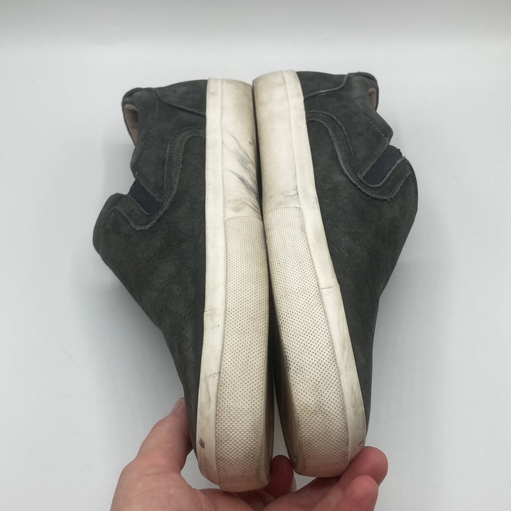 Vince Dark Grey Water Repellant Slip On Sneaker Shoes Men's Size 9.5 - Picture 9 of 13